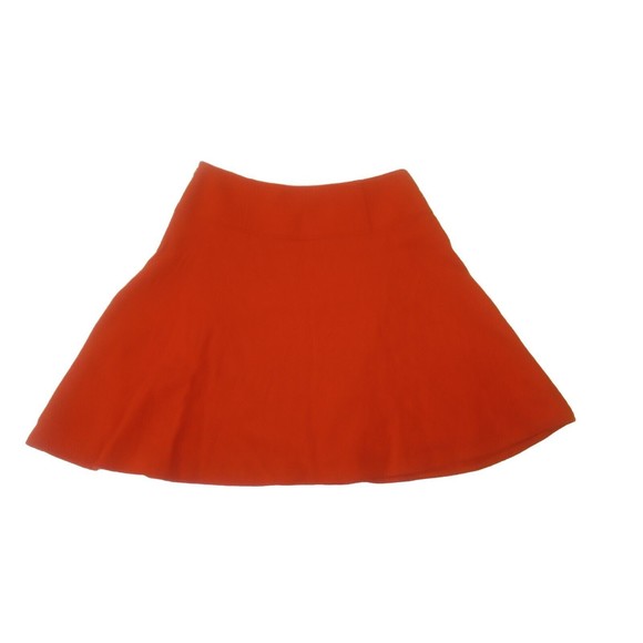 Boden Womens Sz 2 Skirt Mini 65% Wool Blend Orange Side Zip Fully Lined Spring - Picture 11 of 11